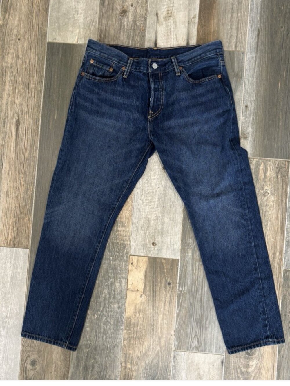 LEVI'S 501 CT CUSTOMIZED AND TAPERED JEANS W29 L32 (ACTUAL INSEAM IS 27") DAR